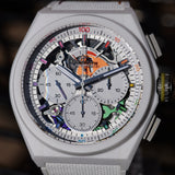 Zenith Defy El Primero 21 Chroma 49.9010.9004/01.R974 44MM Ceramic Skeleton Dial Full Set WARRANTY