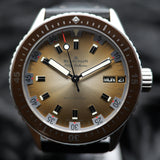 Blancpain Fifty Fathoms Bathyscaphe Day Date Desert Edition 5052-1146-E52A 43MM Brown Dial Full Set WARRANTY