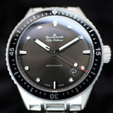 Blancpain Fifty Fathoms Bathyscaphe 5000-1110-70B 43MM Grey Dial Full Set WARRANTY