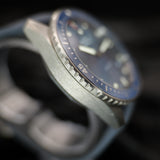 Blancpain Fifty Fathoms Bathyscaphe 5000-0240-O52A 43.6MM Blue Dial Full Set WARRANTY