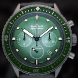 Fifty Fathoms Bathyscaphe Chronographe Flyback 5200-0153-B52A 43MM Green Dial Full Set WARRANTY