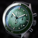 Fifty Fathoms Bathyscaphe Chronographe Flyback 5200-0153-B52A 43MM Green Dial Full Set WARRANTY