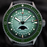 Blancpain Fifty Fathoms Bathyscaphe Quantieme Moonphase 5054-0153-B52A 43MM Green Dial Full Set WARRANTY