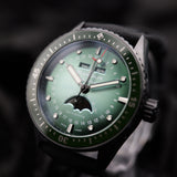 Blancpain Fifty Fathoms Bathyscaphe Quantieme Moonphase 5054-0153-B52A 43MM Green Dial Full Set WARRANTY