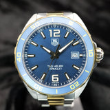 TAG Heuer Formula 1 WAZ1120.BB0879 41MM Steel, Gold Blue Dial box and instructions WARRANTY
