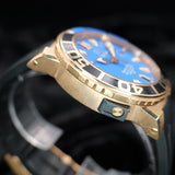 Carl F. Bucherer Patravi ScubaTec Gold 00.10632.22.53.01 44MM Rose Gold Blue Dial WARRANTY