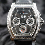 Carl F. Bucherer Patravi Diamond00.10615.08.33.21 39MM Stainless Steel Black Dial Full Set WARRANTY