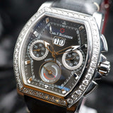 Carl F. Bucherer Patravi Diamond00.10615.08.33.21 39MM Stainless Steel Black Dial Full Set WARRANTY