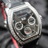 Carl F. Bucherer Patravi Diamond00.10615.08.33.21 39MM Stainless Steel Black Dial Full Set WARRANTY