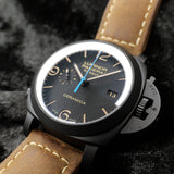 Panerai Luminor 1950 3 Days Chrono Flyback PAM00580 PAM580 44MM Ceramic Black Dial Full Set WARRANTY
