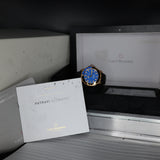 Carl F. Bucherer Patravi ScubaTec Gold 00.10632.22.53.01 44MM Rose Gold Blue Dial WARRANTY