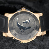 Carl F. Bucherer Patravi ScubaTec Gold 00.10632.22.53.01 44MM Rose Gold Blue Dial WARRANTY