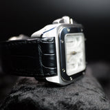 Cartier Santos 100 XL Chronograph W20090X8 42MM White Dial WARRANTY