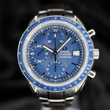 Omega Speedmaster Date 3212.80.00 40MM Blue Dial Full Set WARRANTY