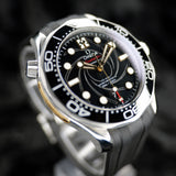 Omega Seamaster James Bond 210.22.42.20.01.004 42MM Steel Black Dial Full Set WARRANTY