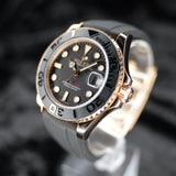 Rolex Everose Gold Yacht-Master 37 Watch 268655 37MM Rose Gold Black Dial Full Set WARRANTY