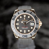 Rolex Everose Gold Yacht-Master 37 Watch 268655 37MM Rose Gold Black Dial Full Set WARRANTY