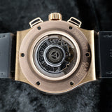 Hublot Aerofusion King Gold 525.OX.0180.LR 45MM Rose Gold Skeleton Dial Watch and card WARRANTY