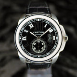 Cartier Calibre de Cartier W7100014 42MM Steel Black Dial Full Set WARRANTY