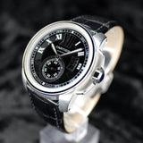 Cartier Calibre de Cartier W7100014 42MM Steel Black Dial Full Set WARRANTY