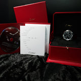 Cartier Calibre de Cartier W7100014 42MM Steel Black Dial Full Set WARRANTY