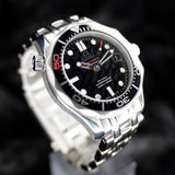 Omega Seamaster Diver 300 M James Bond 50th Anniversary 212.30.36.20.51.001 36MM Steel Black Dial Full Set WARRANTY