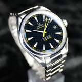 Omega James Bond Spectre Seamaster Aqua Terra 231.10.42.21.03.004 41MM Steel Blue Dial Full Set WARRANTY