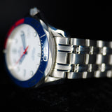 Omega Seamaster Diver 300M Commanders James Bond 007 212.32.41.20.04.001 41MM Steel White Dial Full Set WARRANTY