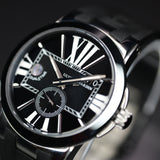 Ulysse Nardin Executive Dual Time 243-00-3/42 43MM Steel Black Dial Full Set WARRANTY