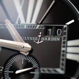 Ulysse Nardin Executive Dual Time 243-00-3/42 43MM Steel Black Dial Full Set WARRANTY