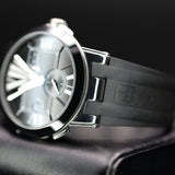 Ulysse Nardin Executive Dual Time 243-00-3/42 43MM Steel Black Dial Full Set WARRANTY