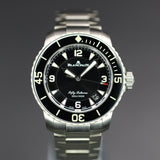 Blancpain Fifty Fathoms Automatic 5015-12b30-98b 45MM Titanium Black Dial Full Set 2027