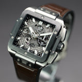 Hublot Square Bang Skeleton Dial 821.NM.0170.RX 42MM Titanium Skeleton Dial Full Set WARRANTY