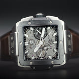 Hublot Square Bang Skeleton Dial 821.NM.0170.RX 42MM Titanium Skeleton Dial Full Set WARRANTY