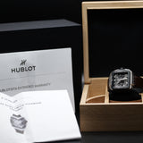 Hublot Square Bang Skeleton Dial 821.NM.0170.RX 42MM Titanium Skeleton Dial Full Set WARRANTY