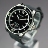 Blancpain Fifty Fathoms Grande Date 5050 12B30 B52A 45MM Titanium Black Dial Full Set WARRANTY