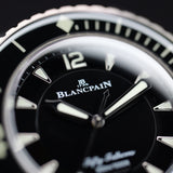 Blancpain Fifty Fathoms Grande Date 5050 12B30 B52A 45MM Titanium Black Dial Full Set WARRANTY