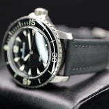 Blancpain Fifty Fathoms Grande Date 5050 12B30 B52A 45MM Titanium Black Dial Full Set WARRANTY
