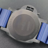 Panerai Submersible QuarantaQuattro Carbotech Blu Abisso PAM01232 44MM Carbon Blue Dial Full Set WARRANTY