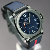 Panerai Luminor Luna Rossa PAM01408/PAM1408 42MM Steel Blue Dial Full Set WARRANTY