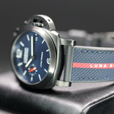 Panerai Luminor Luna Rossa PAM01408/PAM1408 42MM Steel Blue Dial Full Set WARRANTY