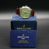 Breitling Premier B09 Chronograph AB0930 40MM Steel Green Dial Full Set WARRANTY