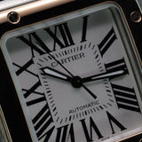Cartier Santos 100 Two-Tone Mid-Size W20107X7 33MM Gold/Steel White Dial Full Set WARRANTY