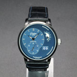 Glashutte Original PanoMaticLunar 1-90-02-46-32-35 40MM Steel Blue Dial Full Set WARRANTY