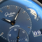 Glashutte Original PanoMaticLunar 1-90-02-46-32-35 40MM Steel Blue Dial Full Set WARRANTY