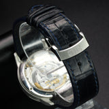 Glashutte Original PanoMaticLunar 1-90-02-46-32-35 40MM Steel Blue Dial Full Set WARRANTY