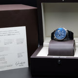 Glashutte Original PanoMaticLunar 1-90-02-46-32-35 40MM Steel Blue Dial Full Set WARRANTY