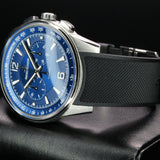 Jaeger-LeCoultre Polaris Chronograph Q9028480 42MM Steel Blue Dial Full Set WARRANTY