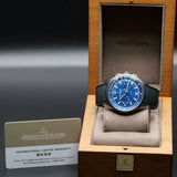 Jaeger-LeCoultre Polaris Chronograph Q9028480 42MM Steel Blue Dial Full Set WARRANTY