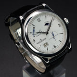 Jaeger-LeCoultre Master Eight Days Q1608420 42MM Steel Silver Dial